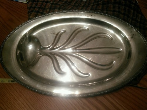Oneida St.Regis Silverplated Oval Meat Platter 19