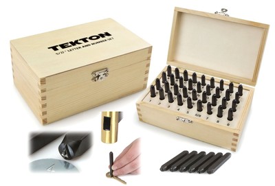 Steel Punch Letter Alphabet Number Stamp Kit ...