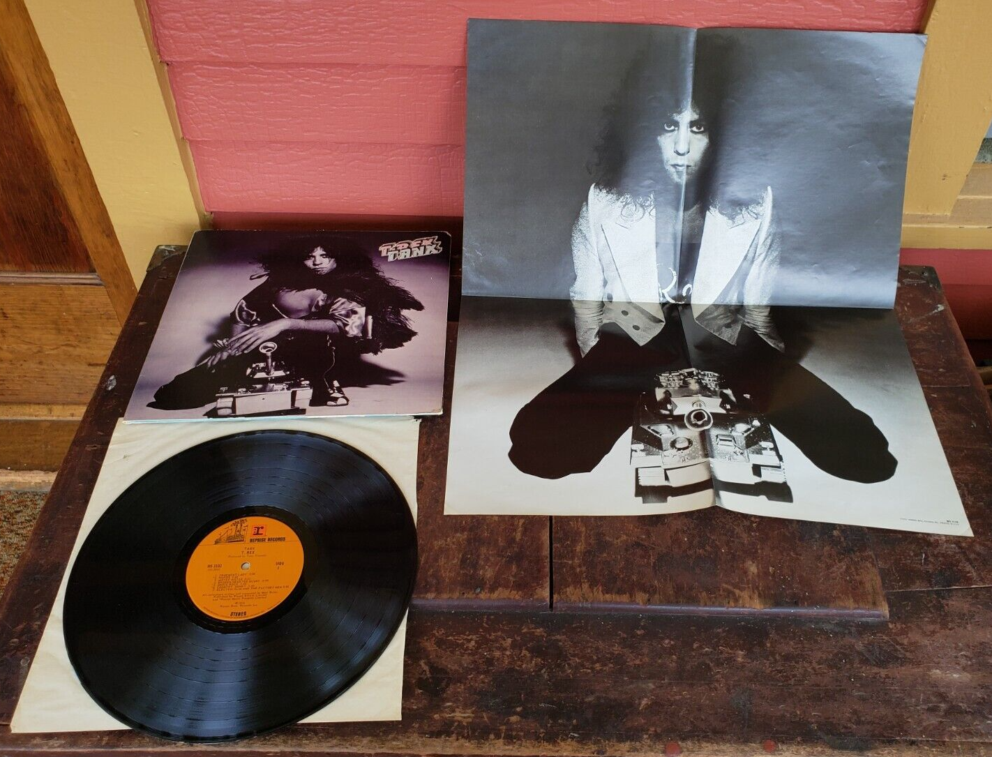 T. Rex TANK 1973 Reprise Records MS 2132 with Poster Vinyl Record Album LP