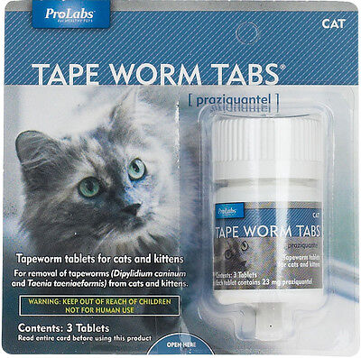 Tape Worm Tabs for Cats and Kittens ...