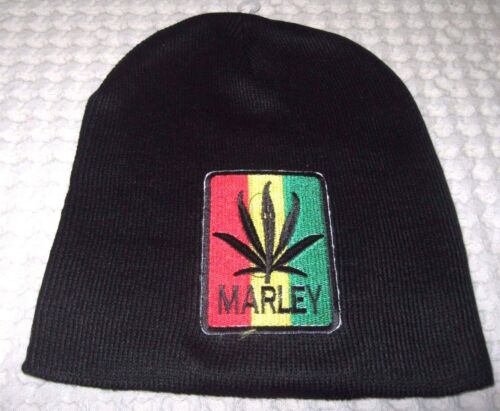 Bob-Marley-RASTA-Red-Yellow-Green-Embroidered-Name-Beanie-Ski-Cap-Beanie-New-v2