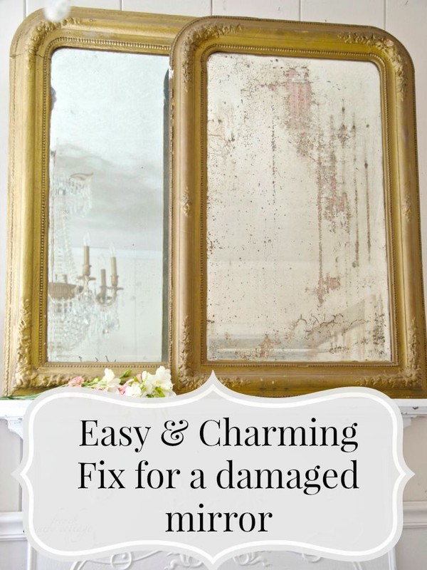 Easy & charming fix for a damaged mirror eBay