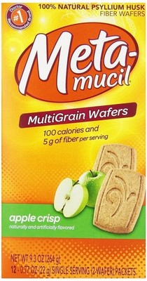 UPC 037000741909 product image for Metamucil Apple Crisp Fiber Wafers 12 Count, (3 Pack) | upcitemdb.com