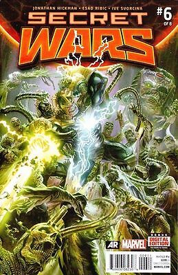 SECRET WARS #6 2015 MARVEL COMICS LOT OF 10X COPIES NEAR MINT or (Best Secret Wars Comics)