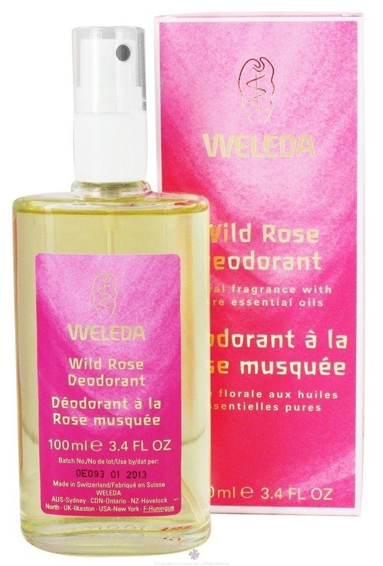 Weleda - Deodorant Spray Wild Rose Scent - 3.4 oz.