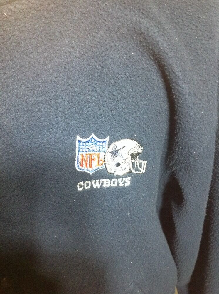 Vintage NFL Dallas Cowboys Rare STARTER blue Fleece Style Jacket Size XL