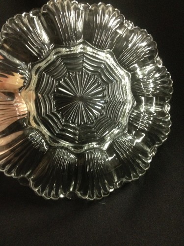 Beautiful  Vintage Deviled Egg Plate Glass