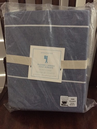 NWT Pottery Barn Kids Blue RUGGED CANVAS ...