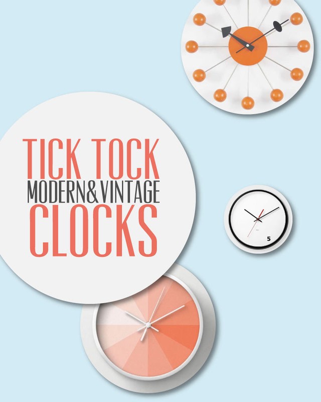 Tick Tock Modern & Vintage Clocks eBay