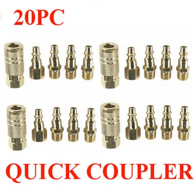 (20) Brass Coupler Quick Connect Coupler Set ...