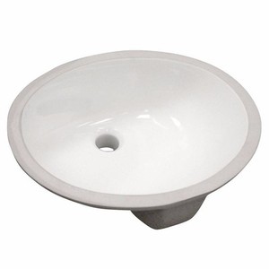 ... Pegasus 14-006-WHD Vitreous China Oval Undermount Bathroom Sink White