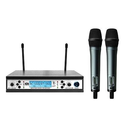 Better Music Builder VM-62U Beta UHF Wireless Microphone System Dual Channel (Best Dual Wireless Microphone System)