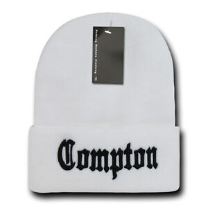 ... -Compton-Vintage-Eazy-E-NWA-Dre-Cube-Cuffed-Beanie-Beanies-Hat-Hats