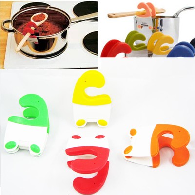 Silicone Pot Clip Spoon Rest Pan Spatula ...