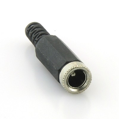 DC Power Female Plug 5.5x2.1mm DC Power Cable Connect Socket black Coupler