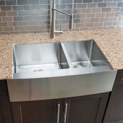 ... Series Handmade Large 60 40 Double Bowl Farmhouse Kitchen Sink eBay