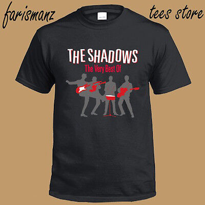 The Shadows *The Very Best Instrumental Rock Band Men's Black T-Shirt Size