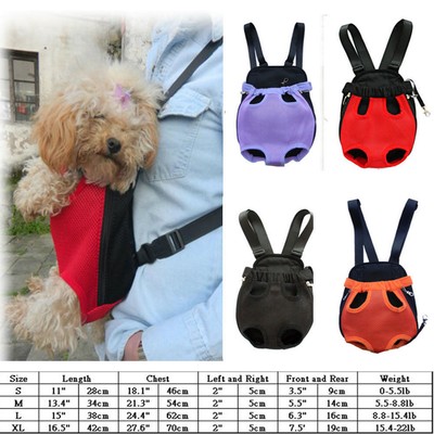 Nylon Pet Puppy Dog Carrier Backpack Front ...