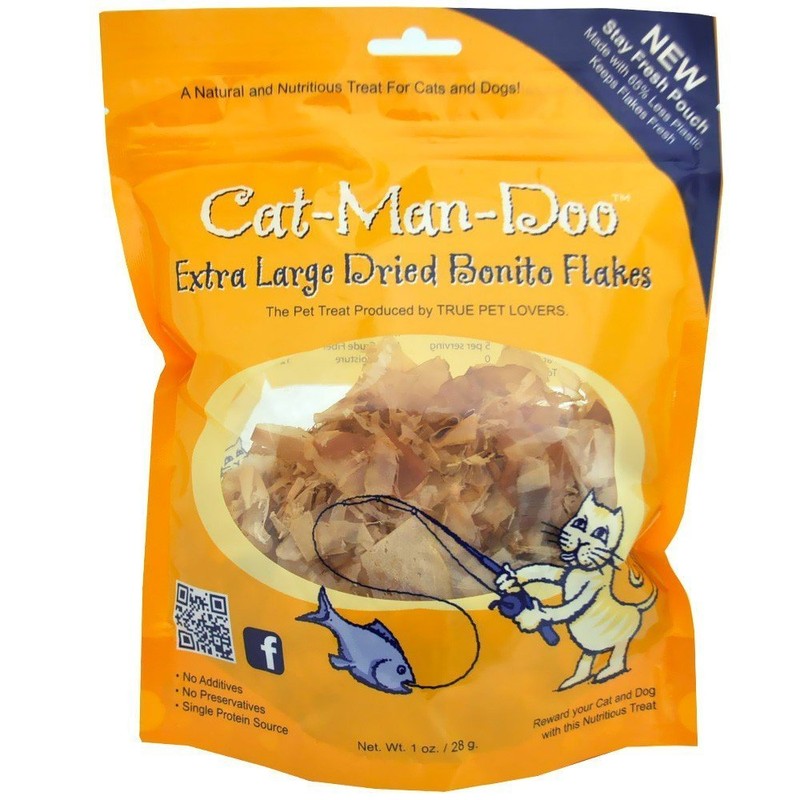 Cat-Man-Doo Extra Large Bonito Flakes, 1-Ounce Pouch SHORT SALE