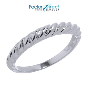 10k-White-Gold-Twisted-Rope-Knuckle-Ring-Size-1-2-3-4-5-6-7-8