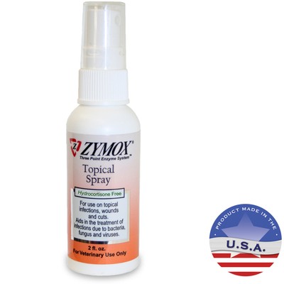Zymox Spray without Hydrocortisone (Hydrocortisone Free), 2 ...