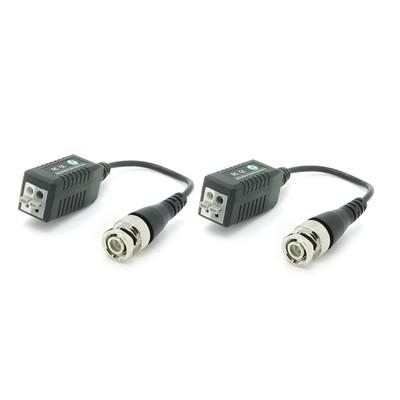 Free Screw Video Transceiver Passive UTP Balun CAT5 TO BNC For CCTV System