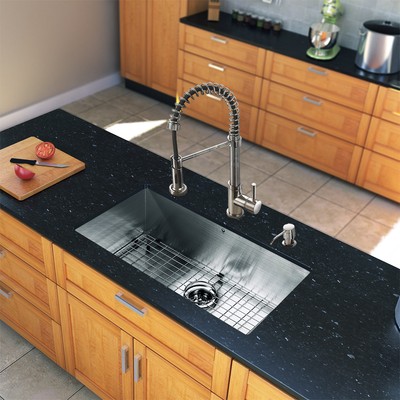 ... in One 32-Inch Undermount Stainless Steel Kitchen Sink and Faucet Set