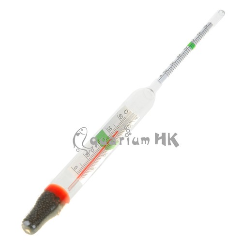 Aquarium Glass Hydrometer with Thermometer Salt Marine
