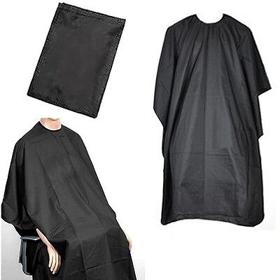 BARBERS HAIR CUT/CUTTING HAIRDRESSING HAIRDRESSERS SALON BARBER GOWN CAPE BLACK