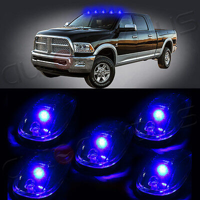 5pcs Cab Roof Top 12V Led Running/Driving Light Marker Lamps For Truck /Suv/4X4