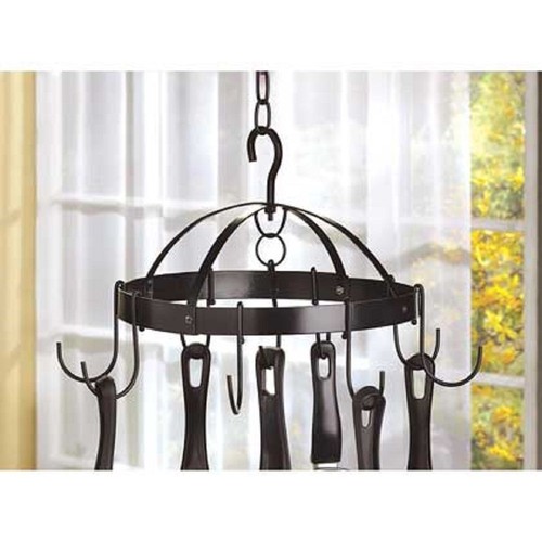KITCHEN: BLACK MINI ROUND UTENSILS OR POT ...