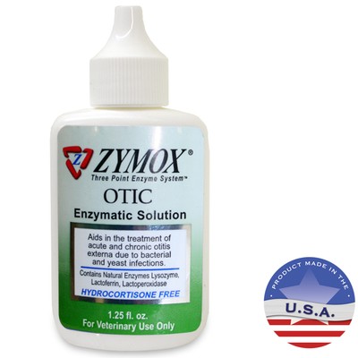 Zymox Otic without Hydrocortisone (Hydrocortisone Free), 1.25 ...