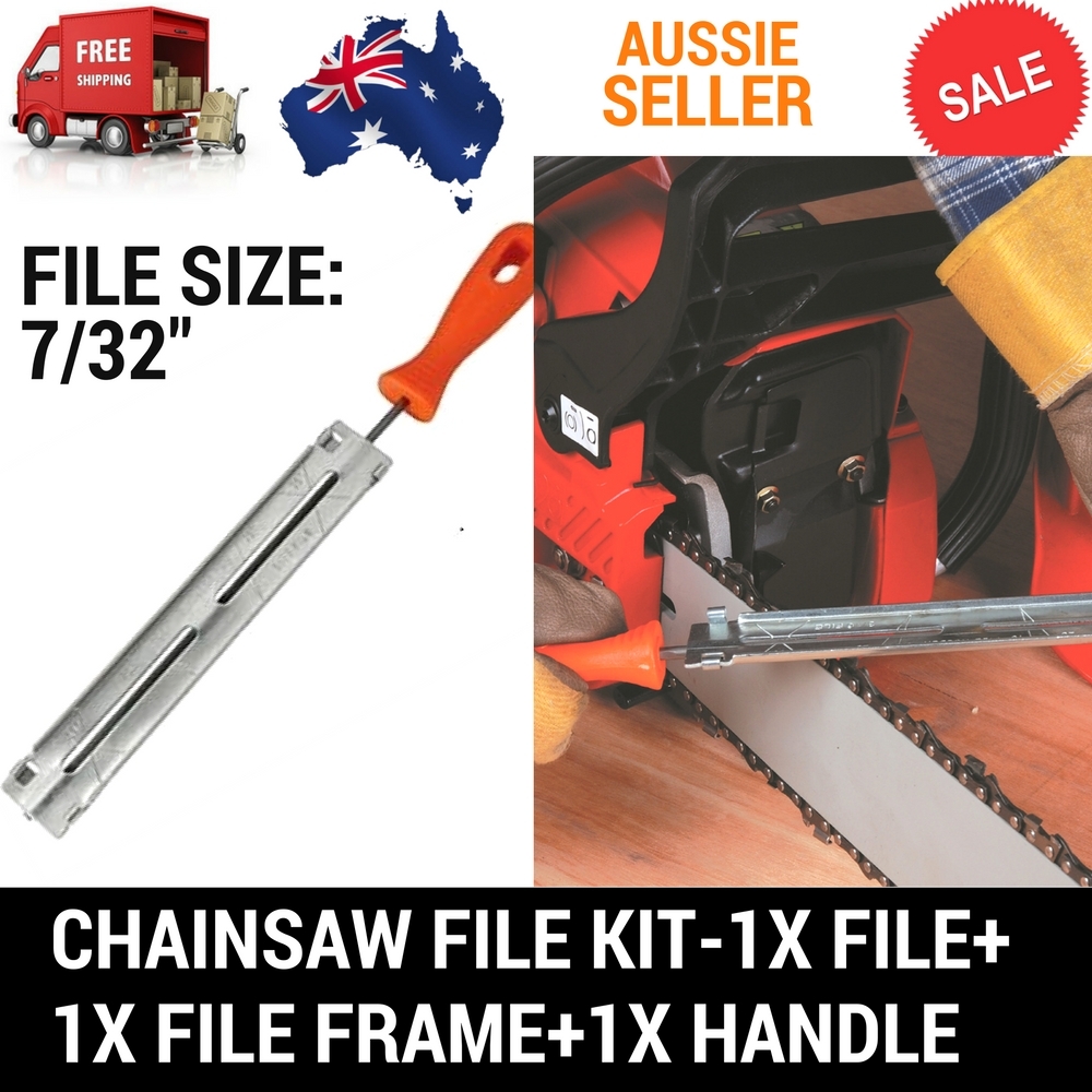 CHAINSAW CHAIN SHARPENING KIT WITH 7/32" (5.5MM) ROUND FILE WITH GUIDE