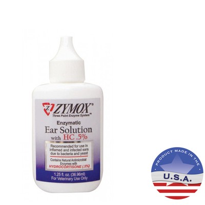 Zymox Enzymatic Ear Solution with 0.5% Hydrocortisone, ...