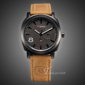 CURREN-Mens-Watches-Sport-Men-Military-Leather-Strap-Wrist-Quartz ...