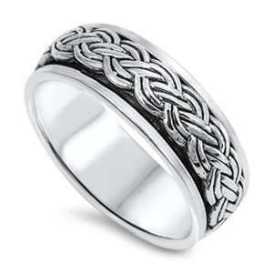 Celtic-Design-Spinner-925-Sterling-Silver-Ring-Sizes-7-13