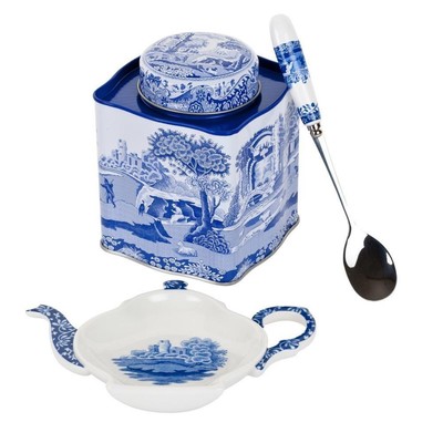 Spode Blue Italian 3 Piece Set Tea ...