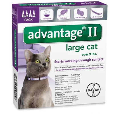 4 MONTH Advantage II Flea Control Large ...