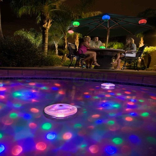 Colored LED Floating Underwater Light Show Pool, ...