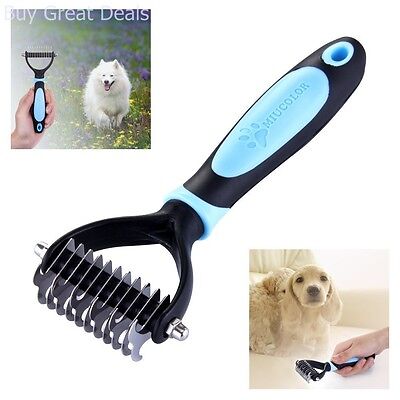 Best Dog Dematting Fur Removal Tool Grooming Comb Undercoat Removal Rake (Best Dog Undercoat Rake)