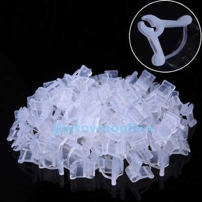 100 Pcs Durable Plastic Grafting Clips Garden ...