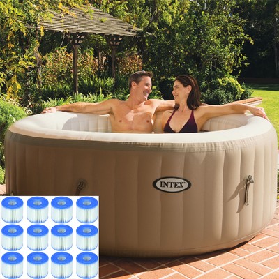 Intex Pure Spa 4 Person Inflatable Portable ...