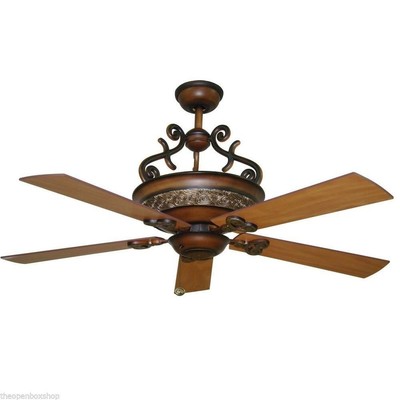 ... bay 266848 chateau deville 52 ceiling fan w light kit remote control