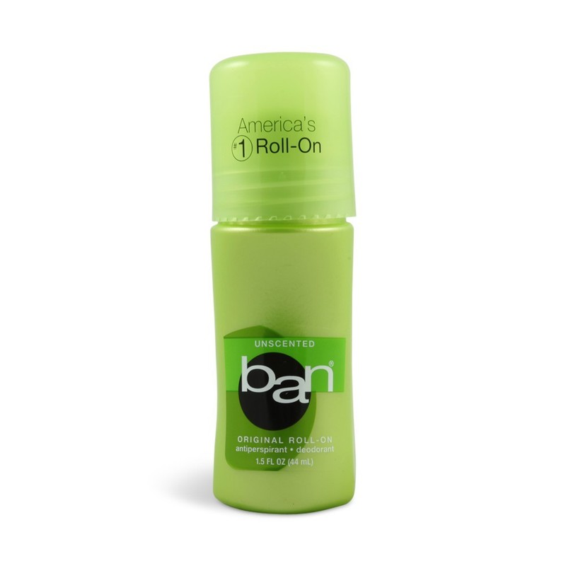 Ban Roll On Unscented Antiperspirant & Deodorant, 1.5 oz