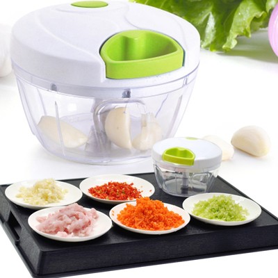 Hand-Powered Food Chopper Fruit Vegetable Meat Slicer ...