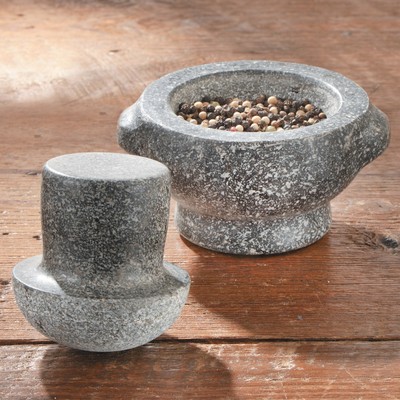 CHEFS Granite Mushroom Mortar and Pestle