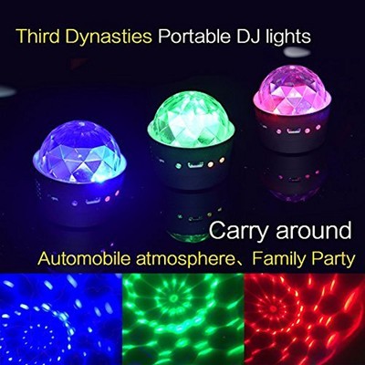 Mini Disco Ball Lamps Light, Sound Activated Multi-color Battery Operated Party
