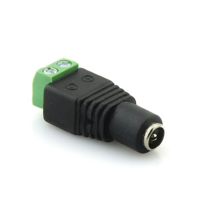 DC Female 2.1x5.5mm Power Jack Adapter Plug Cable Connector for CCTV Camera