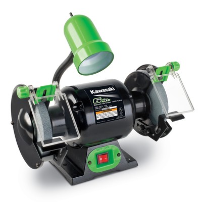 Kawasaki®  Bench Grinder With Light - ...