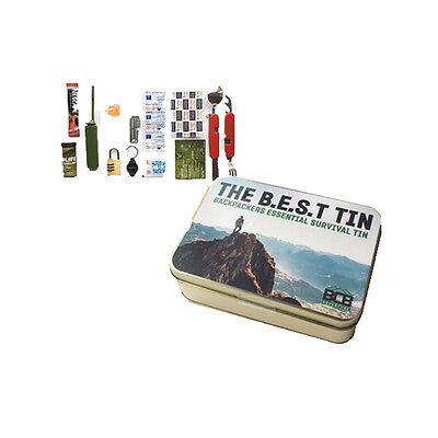 BCB Backpacker Essentials Survival Tin B.E.S.T Walking Hiking Scouts (Best Survival Backpack Kit)